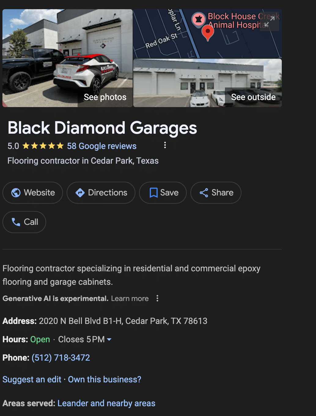 Black Diamond Location in Cedar Park